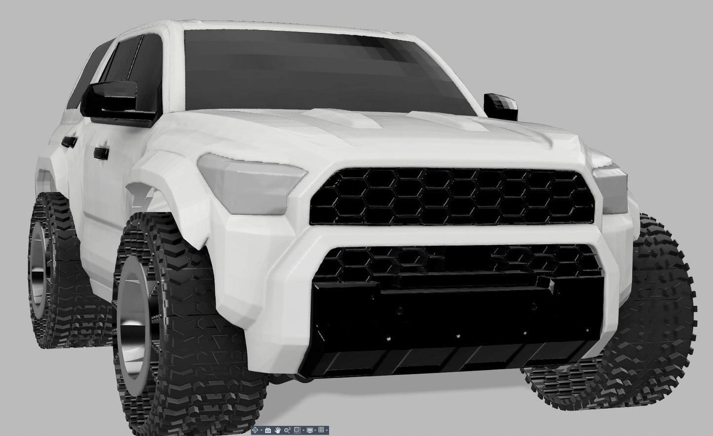 3D Printed Toyota 4Runner-Style RC Car - Complete Body & Chassis (STL & 3MF Files)