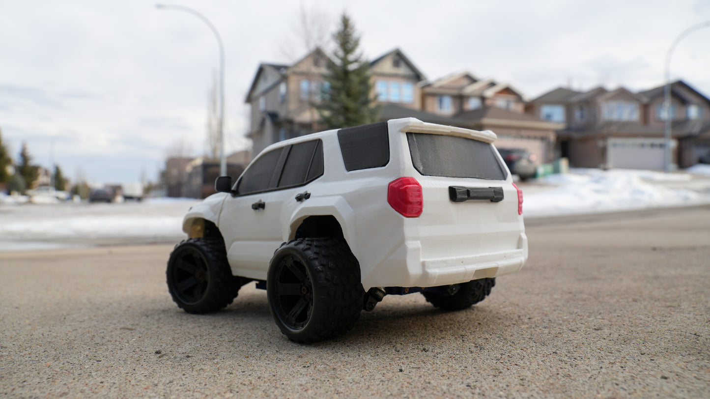 3D Printed Toyota 4Runner-Style RC Car - Complete Body & Chassis (STL & 3MF Files)