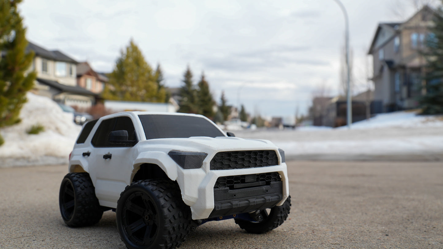 3D Printed Toyota 4Runner-Style RC Car - Complete Body & Chassis (STL & 3MF Files)