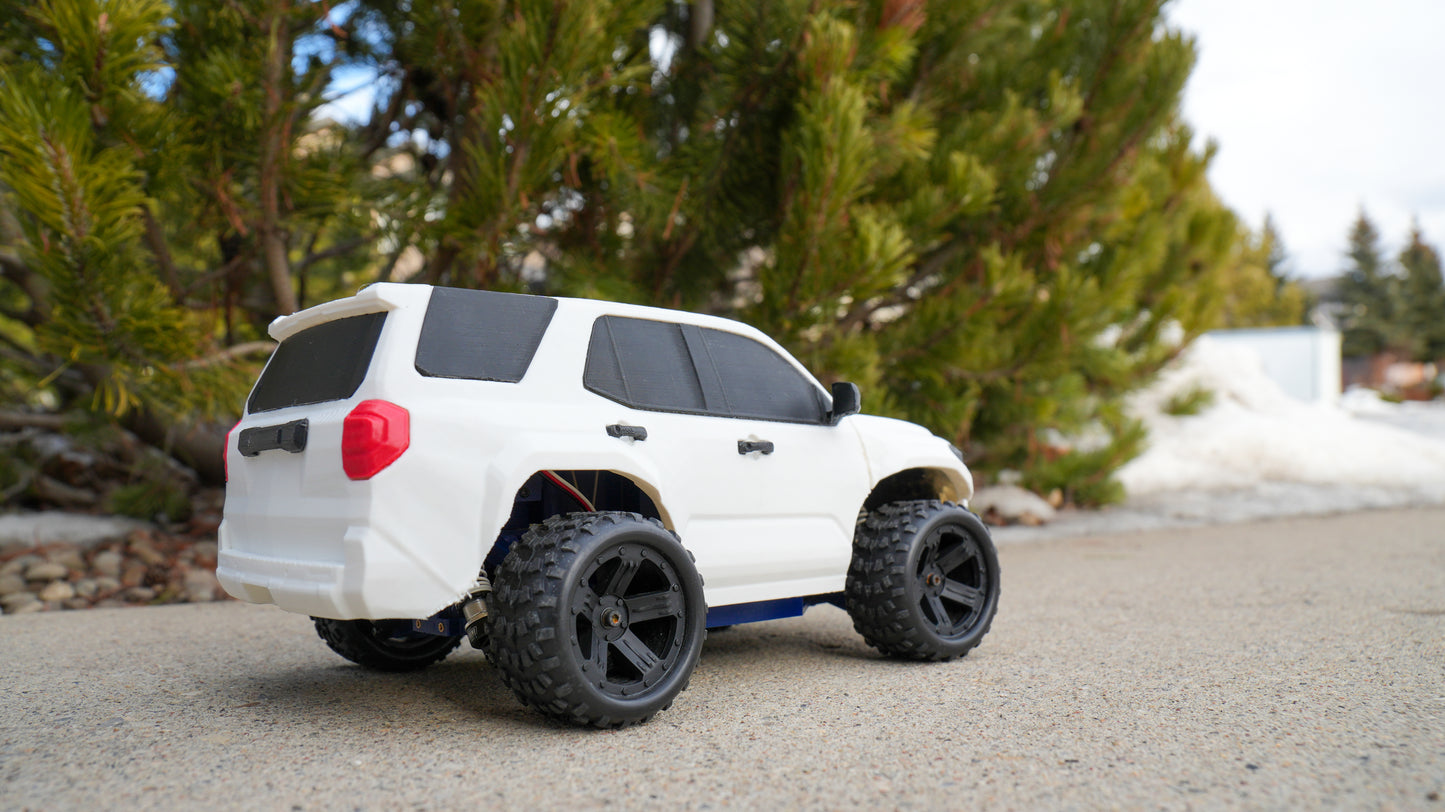 3D Printed Toyota 4Runner-Style RC Car - Complete Body & Chassis (STL & 3MF Files)